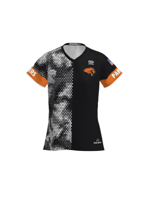 Podiumwear Women's Silver Short Sleeve MTB Jersey (Cycling) Front View
