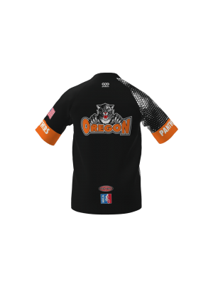 Podiumwear Men's Silver Short Sleeve MTB Jersey (Cycling) Back View