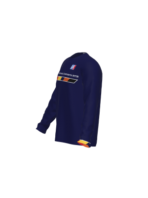 Podiumwear Unisex Silver Long Sleeve Tech Tee (Cycling) Side View