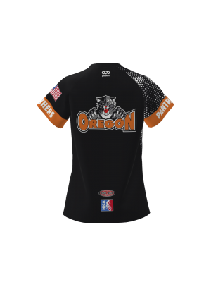 Podiumwear Women's Silver Short Sleeve MTB Jersey (Cycling) Back View