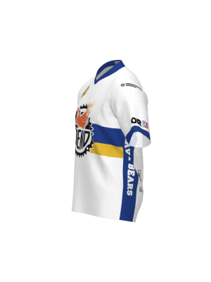 Podiumwear Women's Silver Short Sleeve MTB Jersey (Cycling) Side View