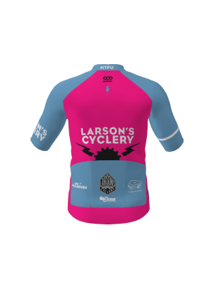 Podiumwear Men's Gold Jersey (Cycling) Back View