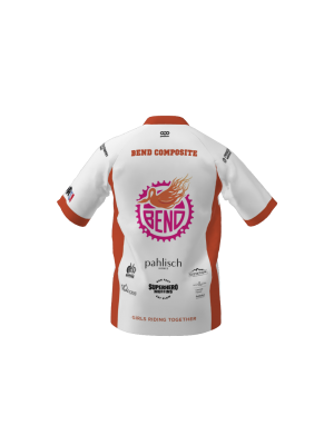 Podiumwear Women's Silver Short Sleeve MTB Jersey (Cycling) Back View