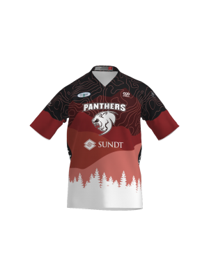 Podiumwear Men's Silver Short Sleeve MTB Jersey (Cycling) Front View