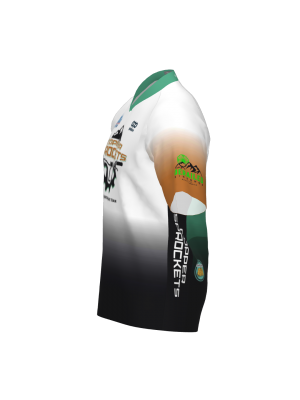 Podiumwear Women's Silver Short Sleeve MTB Jersey (Cycling) Side View
