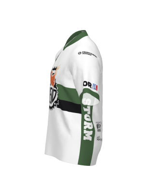 Podiumwear Women's Silver Short Sleeve MTB Jersey (Cycling) Side View