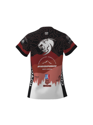 Podiumwear Women's Silver Short Sleeve MTB Jersey (Cycling) Back View