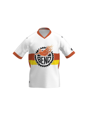 Podiumwear Women's Silver Short Sleeve MTB Jersey (Cycling) Front View