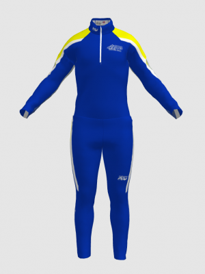 Podiumwear Nordic Child's Two-Piece Race Suit (Nordic Skiing) Front View