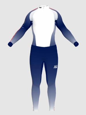 Podiumwear Nordic Child's Two-Piece Race Suit (Nordic Skiing) Front View