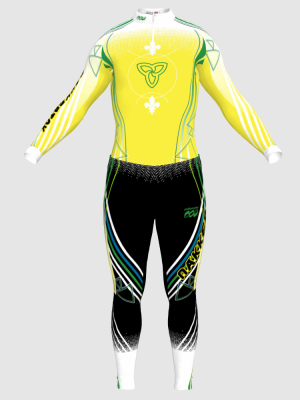 Podiumwear Nordic Child's Two-Piece Race Suit (Nordic Skiing) Front View