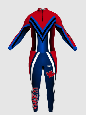 Podiumwear Nordic Child's Two-Piece Race Suit (Nordic Skiing) Front View