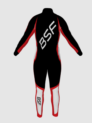 Podiumwear Nordic Child's Two-Piece Race Suit (Nordic Skiing) Back View