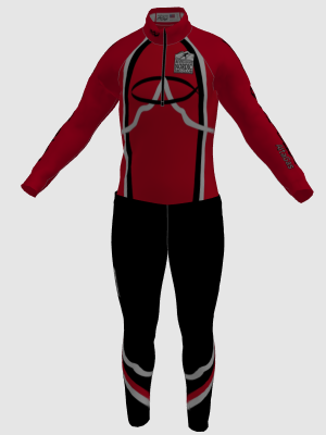 Podiumwear Nordic Child's Two-Piece Race Suit (Nordic Skiing) Front View