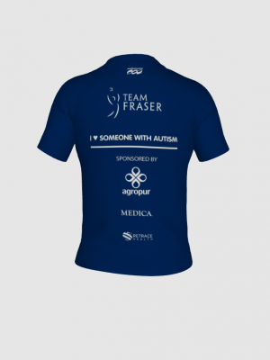 Podiumwear Women's Crew Neck Tee (Running) Back View