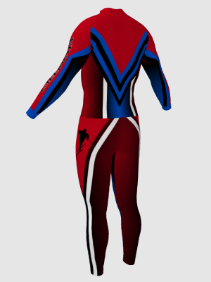 Podiumwear Nordic Child's Two-Piece Race Suit (Nordic Skiing) Back View