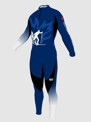 Podiumwear Nordic Child's Two-Piece Race Suit (Nordic Skiing) Front View