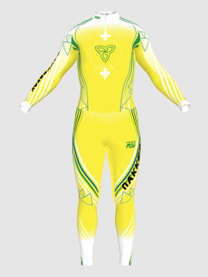 Podiumwear Unisex Silver Two-Piece Race Suit