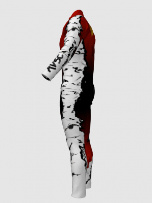 Podiumwear Nordic Child's Two-Piece Race Suit (Nordic Skiing) Side View