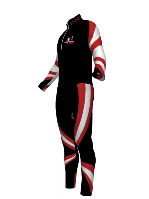 Podiumwear Nordic Child's Two-Piece Race Suit (Nordic Skiing) Side View