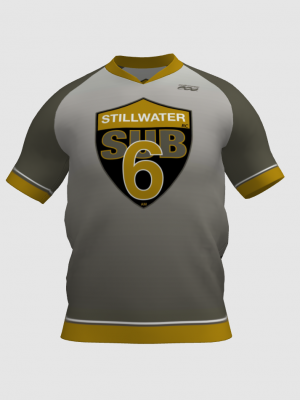 Podiumwear Men's V-Neck Tee (Running) Front View