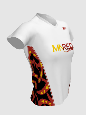 Podiumwear Women's V-Neck Tee (Nordic Skiing) Side View