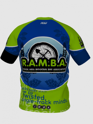 Podiumwear Men's V-Neck Tee (Running) Back View