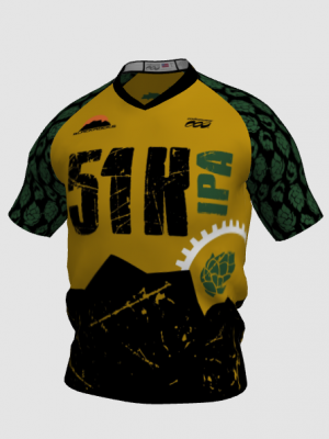 Podiumwear Men's V-Neck Tee (Running) Front View