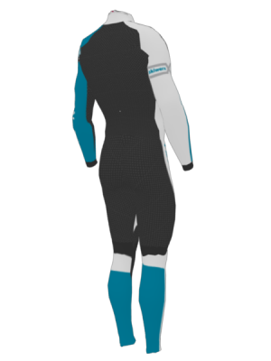 Podiumwear Nordic Child's Two-Piece Race Suit (Nordic Skiing) Back View