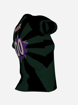 Podiumwear Women's V-Neck Tee (Nordic Skiing) Side View