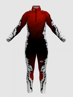 Podiumwear Nordic Child's Two-Piece Race Suit (Nordic Skiing) Front View