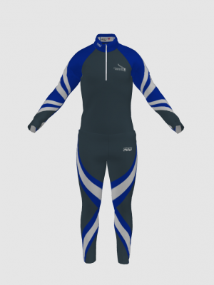 Podiumwear Nordic Child's Two-Piece Race Suit (Nordic Skiing) Front View