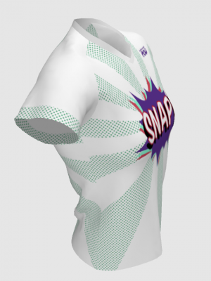 Podiumwear Women's V-Neck Tee (Nordic Skiing) Side View