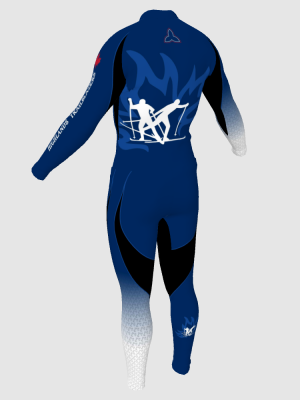 Podiumwear Nordic Child's Two-Piece Race Suit (Nordic Skiing) Back View