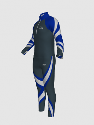 Podiumwear Nordic Child's Two-Piece Race Suit (Nordic Skiing) Side View