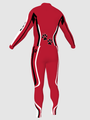 Podiumwear Unisex Silver Two-Piece Race Suit