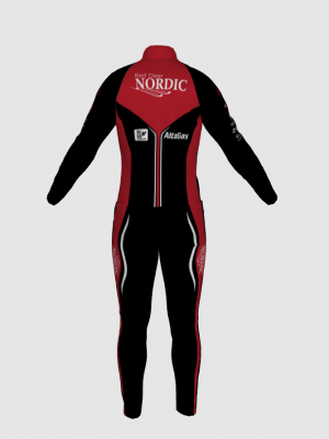 Podiumwear Nordic Child's Two-Piece Race Suit (Nordic Skiing) Back View
