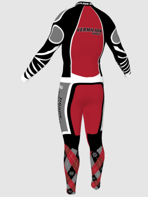 Podiumwear Nordic Child's Two-Piece Race Suit (Nordic Skiing) Back View