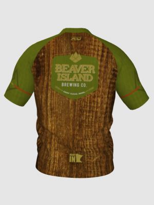 Podiumwear Men's V-Neck Tee (Running) Back View