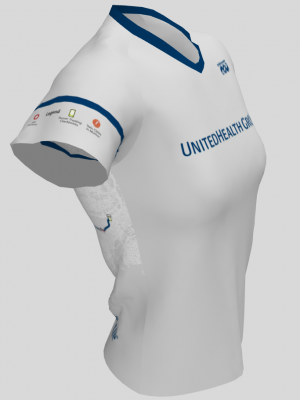 Podiumwear Women's V-Neck Tee (Nordic Skiing) Side View