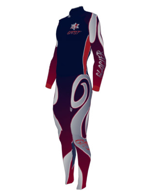 Podiumwear Nordic Child's Two-Piece Race Suit (Nordic Skiing) Side View