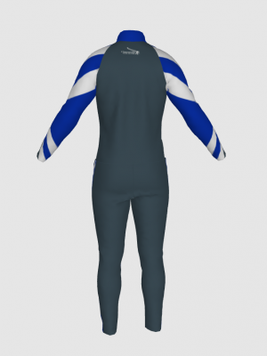 Podiumwear Nordic Child's Two-Piece Race Suit (Nordic Skiing) Back View
