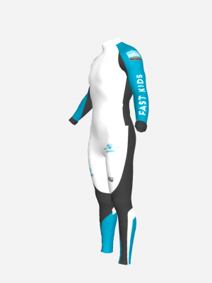 Podiumwear Nordic Child's Two-Piece Race Suit (Nordic Skiing) Side View