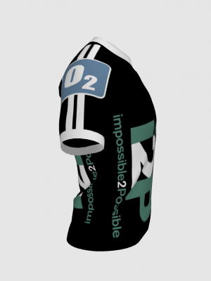 Podiumwear Men's V-Neck Tee (Running) Side View