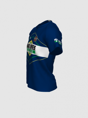Podiumwear Women's Crew Neck Tee (Running) Side View