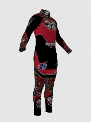 Podiumwear Nordic Child's Two-Piece Race Suit (Nordic Skiing) Side View