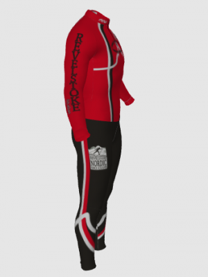 Podiumwear Unisex Silver Two-Piece Race Suit