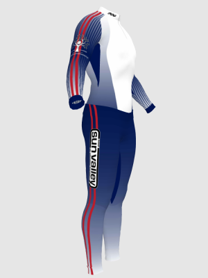 Podiumwear Nordic Child's Two-Piece Race Suit (Nordic Skiing) Side View