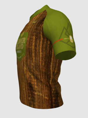 Podiumwear Men's V-Neck Tee (Running) Side View