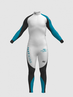 Podiumwear Nordic Child's Two-Piece Race Suit (Nordic Skiing) Front View
